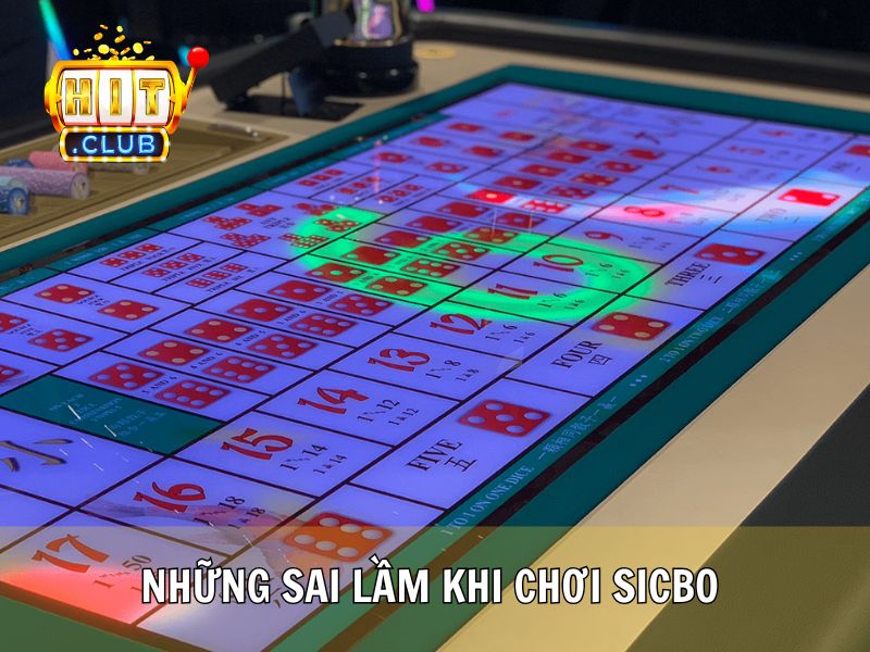 Những Sai Lầm Khi Chơi Sicbo 